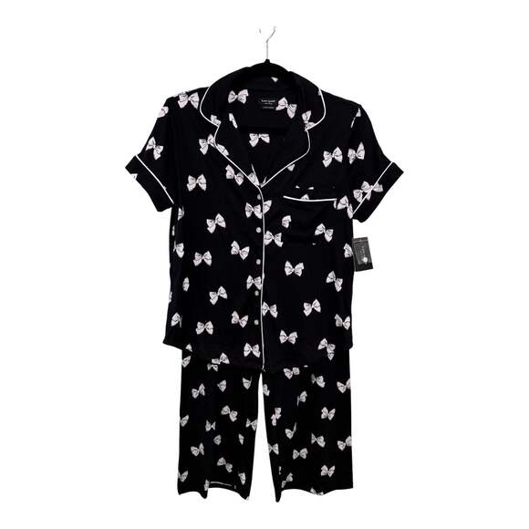 Kate Spade Other - Size Small Kate Spade Women's Bow 2-Piece Short Sleeve Capri Pajama Set